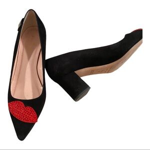 Kate Spade Misa kiss embellished block heel heel